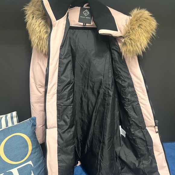 Light pink POINT ZERO parka SIZE Small - Picture 5 of 5
